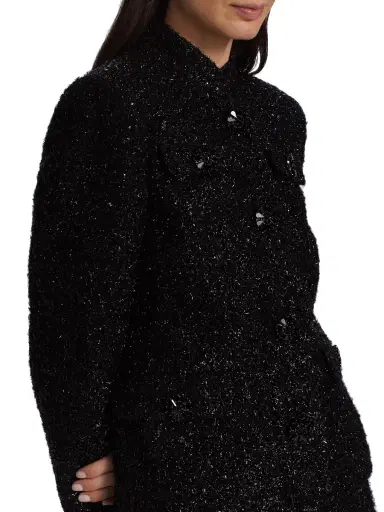 Adam Lippes Women's Mayfair Metallic Tweed Jacket - Black | Thumbnail 6 Adam Lippes Women's Mayfair Metallic Tweed Jacket - Black | Thumbnail 6