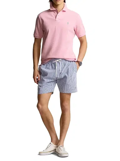 Polo Ralph Lauren Men's Cotton Polo Shirt - Garden Pink | Thumbnail 2 Polo Ralph Lauren Men's Cotton Polo Shirt - Garden Pink | Thumbnail 2