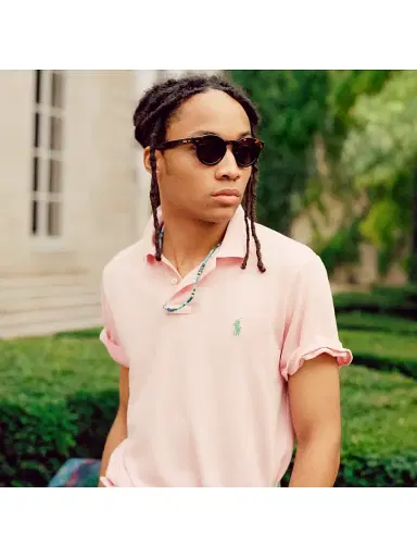 Polo Ralph Lauren Men's Cotton Polo Shirt - Garden Pink | Thumbnail 6 Polo Ralph Lauren Men's Cotton Polo Shirt - Garden Pink | Thumbnail 6