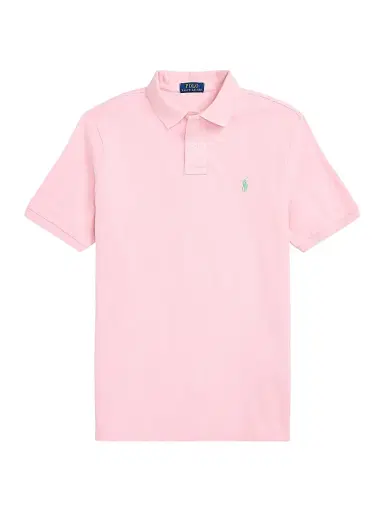 Polo Ralph Lauren Men's Cotton Polo Shirt - Garden Pink | Thumbnail 1 Polo Ralph Lauren Men's Cotton Polo Shirt - Garden Pink | Thumbnail 1