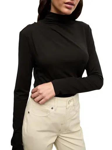 Veronica Beard Women's Mylie Gathered Top - Black - Size XS | Thumbnail 3 Veronica Beard Women's Mylie Gathered Top - Black - Size XS | Thumbnail 3