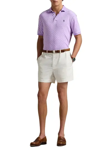 Polo Ralph Lauren Men's Custom-Slim Paisley Cotton Polo Shirt - Powder Purple Mini Paisley | Thumbnail 2 Polo Ralph Lauren Men's Custom-Slim Paisley Cotton Polo Shirt - Powder Purple Mini Paisley | Thumbnail 2