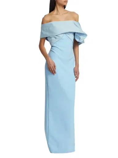 Safiyaa Women's Draped Off-The-Shoulder Gown - Vista On Vista | Thumbnail 3 Safiyaa Women's Draped Off-The-Shoulder Gown - Vista On Vista | Thumbnail 3