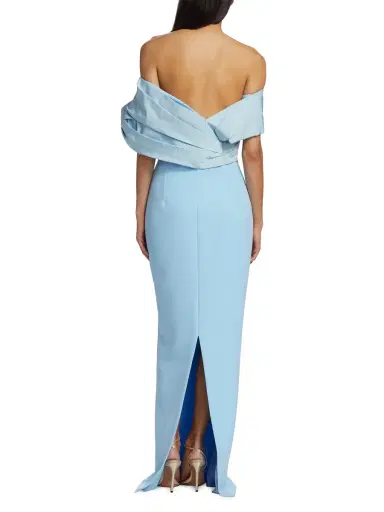 Safiyaa Women's Draped Off-The-Shoulder Gown - Vista On Vista | Thumbnail 4 Safiyaa Women's Draped Off-The-Shoulder Gown - Vista On Vista | Thumbnail 4