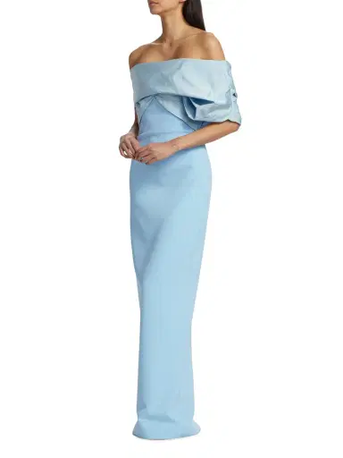 Safiyaa Women's Draped Off-The-Shoulder Gown - Vista On Vista | Thumbnail 1 Safiyaa Women's Draped Off-The-Shoulder Gown - Vista On Vista | Thumbnail 1