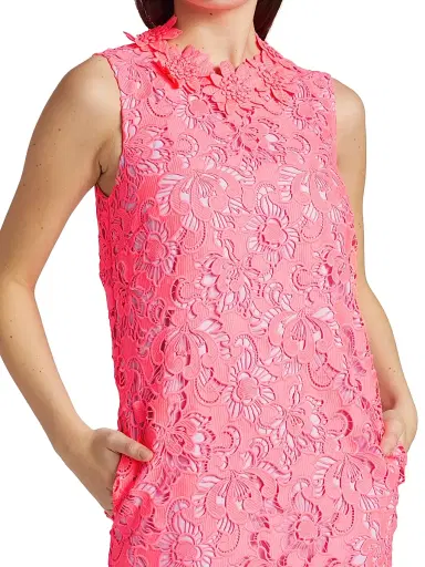 AKNVAS Women's Mallie Lace Midi-Dress - Volt Pink | Thumbnail 6 AKNVAS Women's Mallie Lace Midi-Dress - Volt Pink | Thumbnail 6