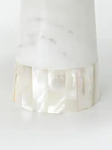 Anaya Mother Of Pearl Marble Cake Stand - White | Thumbnail 3 Anaya Mother Of Pearl Marble Cake Stand - White | Thumbnail 3
