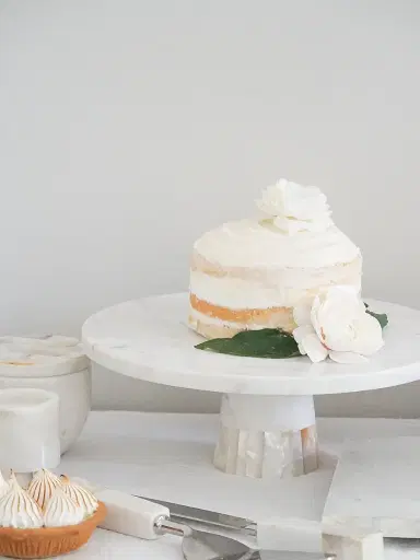 Anaya Mother Of Pearl Marble Cake Stand - White | Thumbnail 4 Anaya Mother Of Pearl Marble Cake Stand - White | Thumbnail 4
