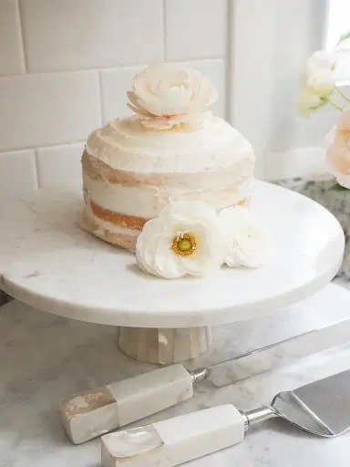 Anaya Mother Of Pearl Marble Cake Stand - White | Thumbnail 8 Anaya Mother Of Pearl Marble Cake Stand - White | Thumbnail 8