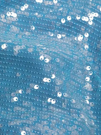 LAPOINTE Women's Sequined Flare-Sleeve Maxi Dress - Sky Blue | Thumbnail 7 LAPOINTE Women's Sequined Flare-Sleeve Maxi Dress - Sky Blue | Thumbnail 7
