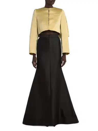 Rosie Assoulin Women's Tuxedo Trumpet Maxi Skirt - Black | Thumbnail 1 Rosie Assoulin Women's Tuxedo Trumpet Maxi Skirt - Black | Thumbnail 1