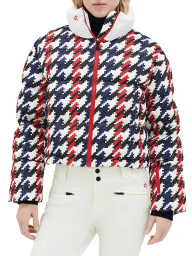 Perfect Moment Women's Nevada Duvet Houndstooth Down Puffer Jacket - Houndstooth | Thumbnail 1 Perfect Moment Women's Nevada Duvet Houndstooth Down Puffer Jacket - Houndstooth | Thumbnail 1