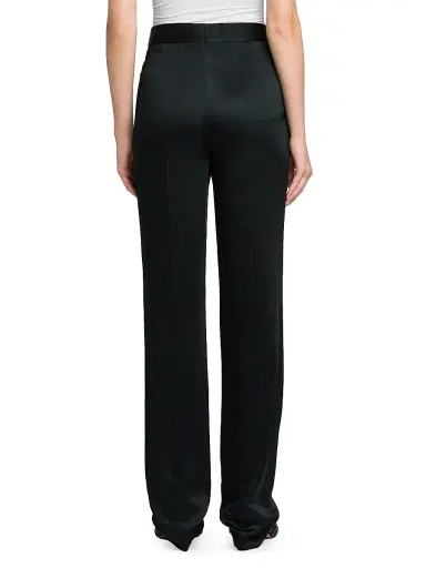Stella McCartney Women's High-Rise Straight-Leg Pants - Black | Thumbnail 5 Stella McCartney Women's High-Rise Straight-Leg Pants - Black | Thumbnail 5