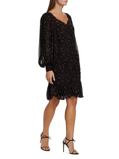 byTiMo Women's Floral Ruched Minidress - Petite Flowers | Thumbnail 4 byTiMo Women's Floral Ruched Minidress - Petite Flowers | Thumbnail 4