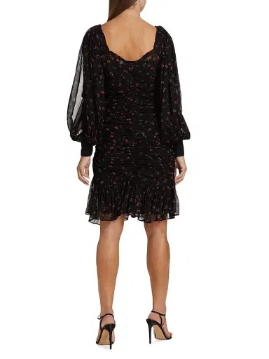 byTiMo Women's Floral Ruched Minidress - Petite Flowers | Thumbnail 5 byTiMo Women's Floral Ruched Minidress - Petite Flowers | Thumbnail 5