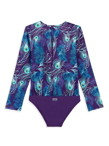 Vilebrequin Little Girl's & Girl's Eyes Of The Wind Rashguard - Blue | Thumbnail 2 Vilebrequin Little Girl's & Girl's Eyes Of The Wind Rashguard - Blue | Thumbnail 2