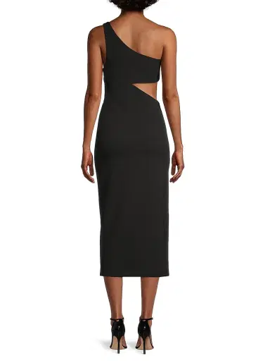 Misha Women's Elisebeth Crepe One-Shoulder Midi-Dress - Black | Thumbnail 5 Misha Women's Elisebeth Crepe One-Shoulder Midi-Dress - Black | Thumbnail 5