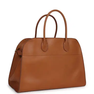 The Row The Row Soft Margaux 15 Cuir Saddle Leather Gold Hardware | Thumbnail 2 The Row The Row Soft Margaux 15 Cuir Saddle Leather Gold Hardware | Thumbnail 2