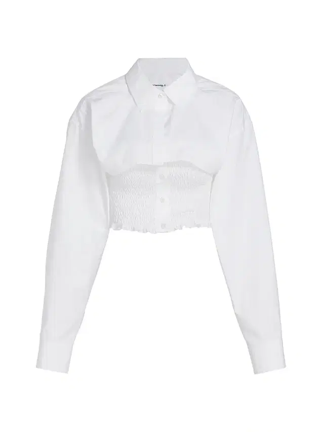 Women's Smocked Cami Overshirt Twinset - White Women's Smocked Cami Overshirt Twinset - White