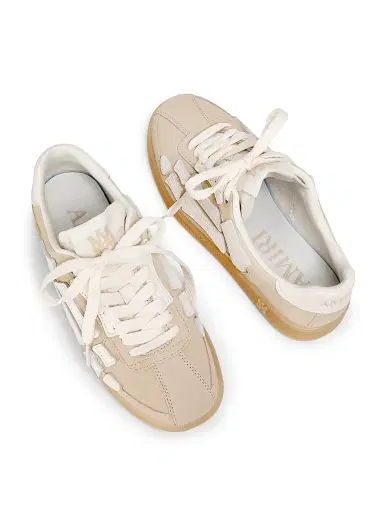 AMIRI Women's Pacific Bones Leather Sneakers - Sand - Size 6 | Thumbnail 4 AMIRI Women's Pacific Bones Leather Sneakers - Sand - Size 6 | Thumbnail 4