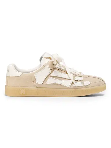 AMIRI Women's Pacific Bones Leather Sneakers - Sand - Size 6 | Thumbnail 1 AMIRI Women's Pacific Bones Leather Sneakers - Sand - Size 6 | Thumbnail 1