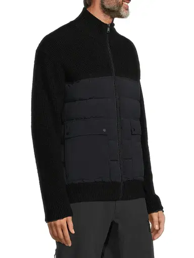 Head Sportswear Men's Legacy Hybrid Mid-Layer Jacket - Black | Thumbnail 4 Head Sportswear Men's Legacy Hybrid Mid-Layer Jacket - Black | Thumbnail 4