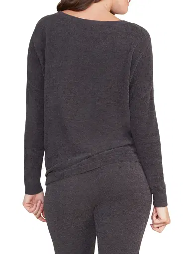 Barefoot Dreams Women's Cozychic Slouchy Sweater - Carbon | Thumbnail 3 Barefoot Dreams Women's Cozychic Slouchy Sweater - Carbon | Thumbnail 3