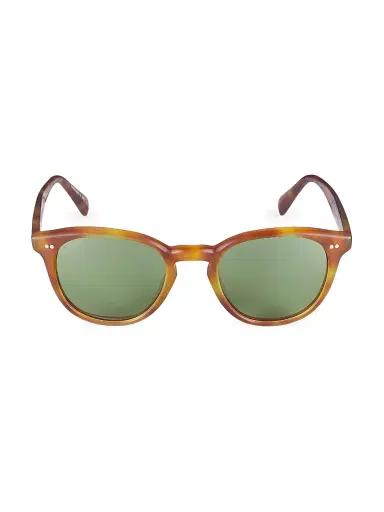 Oliver Peoples Men's Desmon Sun 50MM Round Sunglasses - Light Brown | Thumbnail 2 Oliver Peoples Men's Desmon Sun 50MM Round Sunglasses - Light Brown | Thumbnail 2