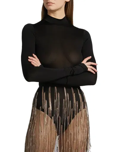 Lapointe Women's Re-Edition Lightweight Jersey Bodysuit - Black - Size XL | Thumbnail 3 Lapointe Women's Re-Edition Lightweight Jersey Bodysuit - Black - Size XL | Thumbnail 3