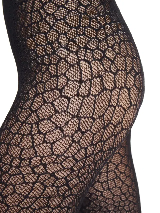 Women's Croco Knit Tights - Black Women's Croco Knit Tights - Black