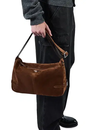 Prada Men's Suede Shoulder Bag | Thumbnail 7 Prada Men's Suede Shoulder Bag | Thumbnail 7