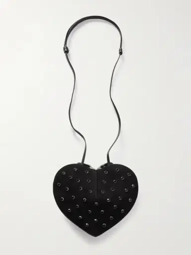 Alaïa Le Coeur Crystal-embellished Suede Shoulder Bag | Thumbnail 3 Alaïa Le Coeur Crystal-embellished Suede Shoulder Bag | Thumbnail 3