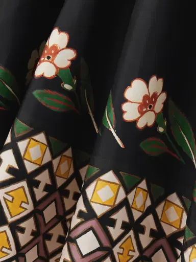 La DoubleJ Magnifico Tie-neck Printed Silk-twill Maxi Dress | Thumbnail 4 La DoubleJ Magnifico Tie-neck Printed Silk-twill Maxi Dress | Thumbnail 4