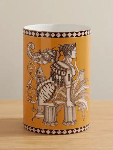 La DoubleJ Pillar Gold-plated Porcelain Vase | Thumbnail 1 La DoubleJ Pillar Gold-plated Porcelain Vase | Thumbnail 1