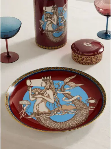La DoubleJ Gold-plated Porcelain Plate | Thumbnail 2 La DoubleJ Gold-plated Porcelain Plate | Thumbnail 2