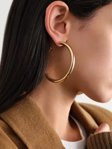 Jennifer Fisher Natasha Gold-plated Hoop Earrings | Thumbnail 4 Jennifer Fisher Natasha Gold-plated Hoop Earrings | Thumbnail 4