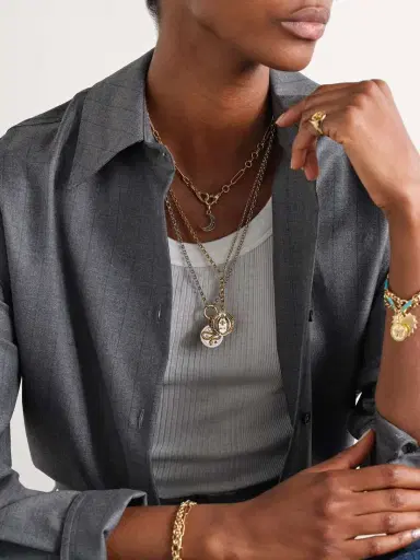 Foundrae Vivacity 18-karat Yellow And White Gold Diamond Necklace | Thumbnail 5 Foundrae Vivacity 18-karat Yellow And White Gold Diamond Necklace | Thumbnail 5