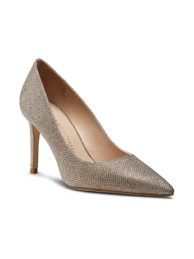 Stuart Weitzman Women's Stuart Power 85MM Point-Toe Pumps - Poudre | Thumbnail 2 Stuart Weitzman Women's Stuart Power 85MM Point-Toe Pumps - Poudre | Thumbnail 2