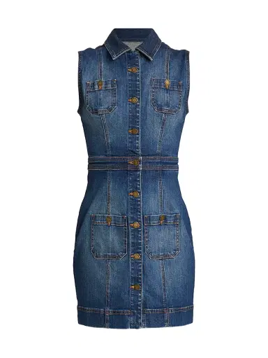 Ramy Brook Women's Katalina Denim Minidress - Medium Wash | Thumbnail 1 Ramy Brook Women's Katalina Denim Minidress - Medium Wash | Thumbnail 1