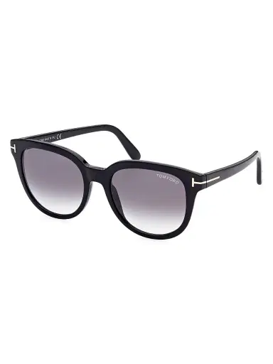 TOM FORD Women's Olivia 54MM Round Sunglasses - Black | Thumbnail 2 TOM FORD Women's Olivia 54MM Round Sunglasses - Black | Thumbnail 2