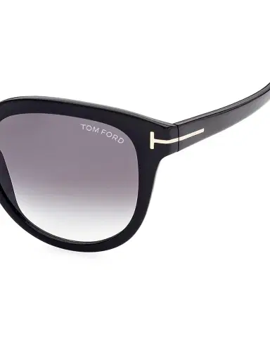 TOM FORD Women's Olivia 54MM Round Sunglasses - Black | Thumbnail 3 TOM FORD Women's Olivia 54MM Round Sunglasses - Black | Thumbnail 3