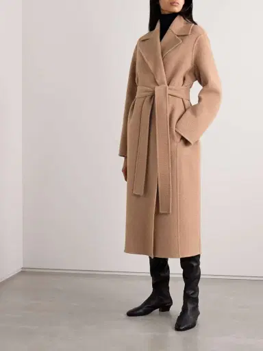The Row Essentials Malika Belted Camel Hair Coat | Thumbnail 2 The Row Essentials Malika Belted Camel Hair Coat | Thumbnail 2