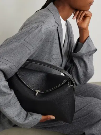 TOTEME T-lock Textured-leather Shoulder Bag | Thumbnail 2 TOTEME T-lock Textured-leather Shoulder Bag | Thumbnail 2