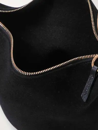 Chloé Bracelet Embellished Leather-trimmed Suede Shoulder Bag | Thumbnail 5 Chloé Bracelet Embellished Leather-trimmed Suede Shoulder Bag | Thumbnail 5