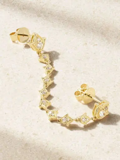 Anita Ko Tulip 18-karat Gold Diamond Single Earring | Thumbnail 3 Anita Ko Tulip 18-karat Gold Diamond Single Earring | Thumbnail 3