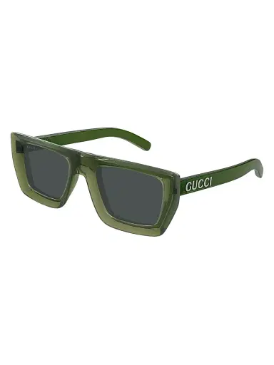 Gucci Men's Sunset Boulevard GG1723S 51MM Rectangular Sunglasses - Grey Green | Thumbnail 1 Gucci Men's Sunset Boulevard GG1723S 51MM Rectangular Sunglasses - Grey Green | Thumbnail 1
