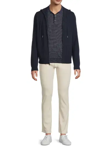Ralph Lauren Purple Label Men's Wool-Cashmere Hooded Full-Zip Sweater | Thumbnail 2 Ralph Lauren Purple Label Men's Wool-Cashmere Hooded Full-Zip Sweater | Thumbnail 2