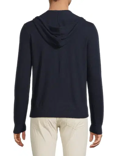Ralph Lauren Purple Label Men's Wool-Cashmere Hooded Full-Zip Sweater | Thumbnail 5 Ralph Lauren Purple Label Men's Wool-Cashmere Hooded Full-Zip Sweater | Thumbnail 5