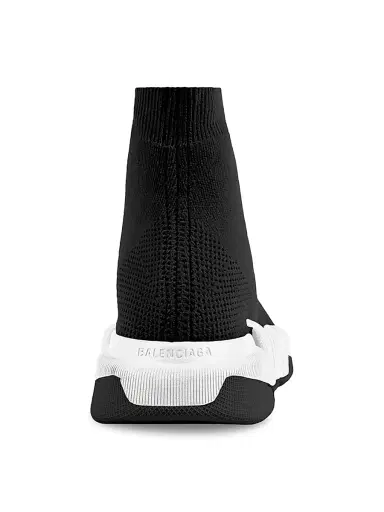 Balenciaga Women's Speed 2.0 Lace-up Sneakers - Black White - Size 4 | Thumbnail 3 Balenciaga Women's Speed 2.0 Lace-up Sneakers - Black White - Size 4 | Thumbnail 3
