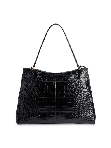 Balenciaga Women's Rodeo Handbag Crocodile Embossed - White | Thumbnail 10 Balenciaga Women's Rodeo Handbag Crocodile Embossed - White | Thumbnail 10
